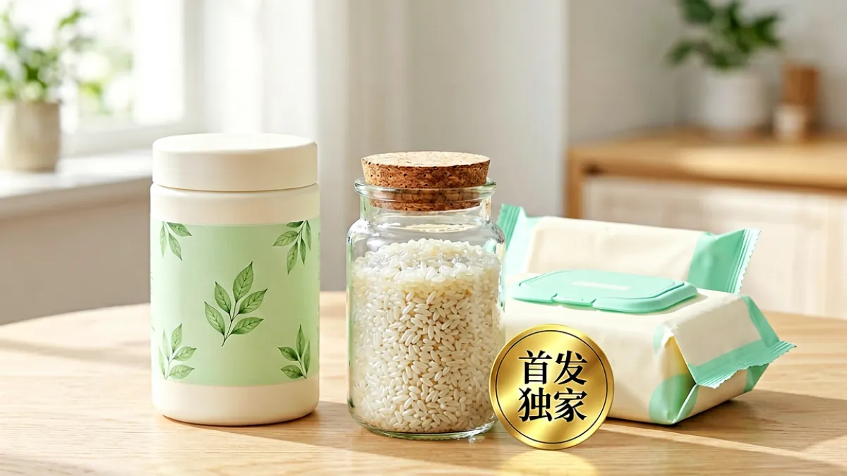 蜜芽网站官方本土有机品牌新品上架展示，包括辅食和湿巾产品陈列